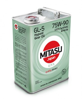 MJ-410-4 MITASU GEAR OIL  GL-5  75W-90  -- 4 литр   Высококачественное синтетическое Японское масло  Премиум класса