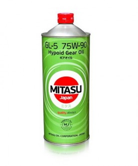MJ-410-1 MITASU GEAR OIL  GL-5  75W-90   -- 1 литр   Высококачественное синтетическое Японское масло  Премиум класса
