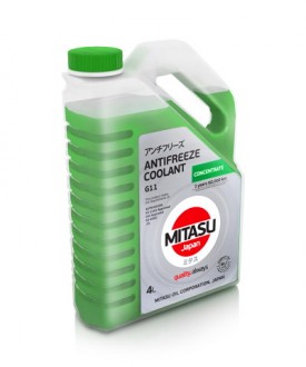 MJ-612-4 MITASU GREEN COOLANT CONC.  -- 4 литр   Высококачественный зеленый  антифриз концентрат из Японии  Премиум класса