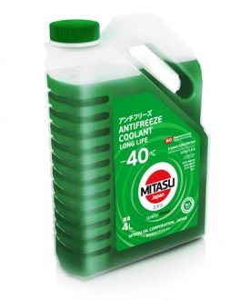 MJ-642-4 MITASU  GREEN LCC -40C  -- 4 литр   Высококачественный зеленый антифриз из Японии  Премиум класса