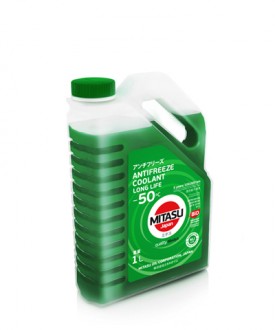 MJ-652-1 MITASU GREEN LCC  -50C  -- 1 литр   Высококачественный зеленый антифриз из Японии  Премиум класса