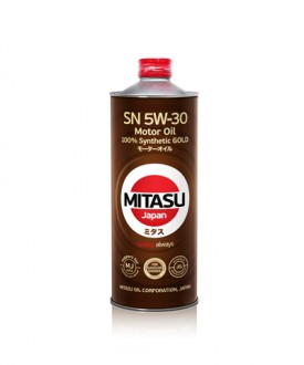 MJ-101-1 MITASU  GOLD  SN  5W-30    ILSAC GF-5  Dexos 1  - 1 литр   Высококачественное синтетическое Японское масло  Премиум класса