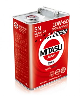 MJ-116-4 MITASU RACING  SN  10W-60  (ESTER+PAO) -- 4 литр   Высококачественное синтетическое Японское масло  Премиум класса