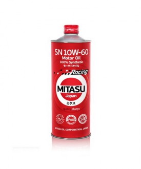 MJ-116-1 MITASU RACING  SN  10W-60  (ESTER+PAO)  -- 1 литр   Высококачественное синтетическое Японское масло  Премиум класса