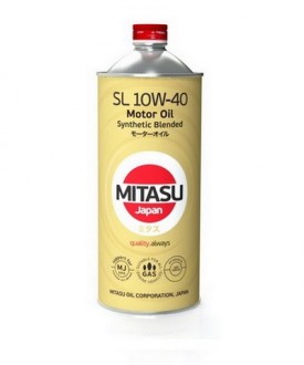 MJ-124-1 MITASU MOTOR OIL  SL  10W-40  -- 1 литр   Высококачественное Японское масло  Премиум класса