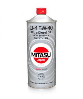 MJ-212-1 MITASU ULTRA DIESEL CI-4 5W-40   -- 1 литр   Высококачественное синтетическое  Японское масло   Премиум класса для дизельных двигателей