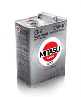 MJ-222-4 MITASU SUPER DIESEL  CI-4  10W-40  -- 4 литр   Высококачественное Японское масло   Премиум класса для дизельных двигателей