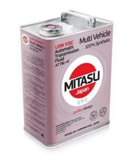 MJ-325-4 MITASU LOW VISCOSITY  MV ATF  RED  -- 4 литр   Высококачественное Японское масло   Премиум класса для АКПП
