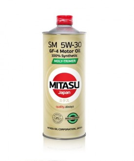 MJ-M11-1 MITASU  MOLY-TRiMER  SM  5W-30  ILSAC GF-4  -- 1 литр   Высококачественное синтетическое Японское масло   Премиум класса