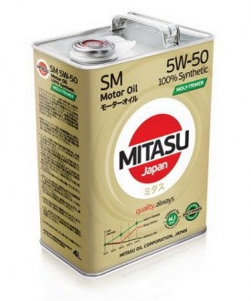 MJ-M13-4 MITASU  MOLY-TRiMER  SM  5W-50  -- 4 литр   Высококачественное синтетическое Японское масло  Премиум класса