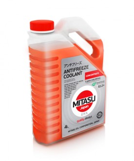 MJ-611-4 MITASU RED COOLANT CONC.  -- 4 литр   Высококачественный красный антифриз концентрат из Японии  Премиум класса