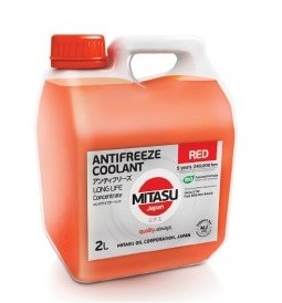MJ-611-2 MITASU RED COOLANT CONC.  -- 2 литр   Высококачественный красный антифриз концентрат из Японии  Премиум класса