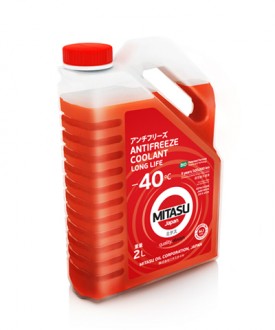 MJ-641-2 MITASU RED  LLC  -40C  -- 2 литр   Высококачественный красный  антифриз из Японии  Премиум класса
