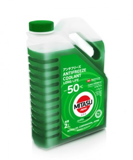 MJ-652-2 MITASU GREEN LCC  -50C  -- 2 литр   Высококачественный зеленый антифриз из Японии  Премиум класса