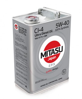 MJ-212-4 MITASU ULTRA DIESEL CI-4 5W-40   -- 4 литр   Высококачественное синтетическое  Японское масло   Премиум класса для дизельных двигателей