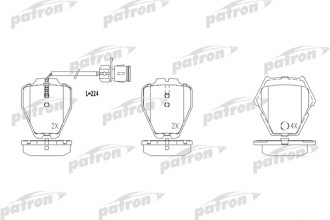 Колодки тормозные дисковые  передн AUDI: A6 99-05, A6 Avant 99-05, A8 96-02