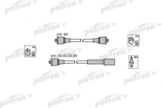 Комплект проводов зажигания  ABU76 VW: PASSAT 88-96, PASSAT VARIANT 88-97