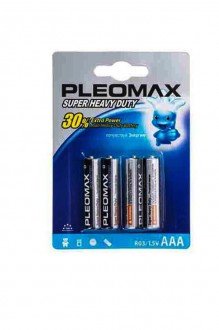 Батарейки АAА Pleomax R03 (4 шт.) арт. 148033