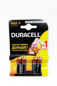 Батарейки АAА LR03 DURACELL (4 шт.) арт. 148068