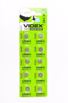 Батарейки VIDEX AG2 (10 шт.) арт. 148084