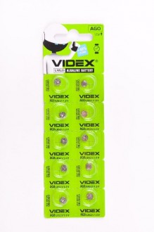 Батарейки VIDEX AG0 (10 шт.) арт. 148082
