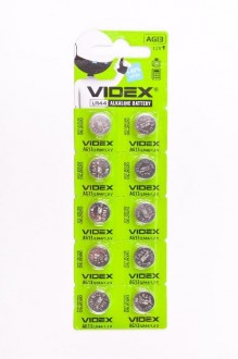 Батарейки VIDEX AG13 (10 шт.) арт. 148094
