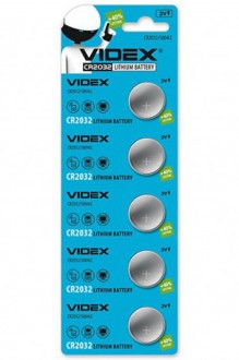 Батарейки литиевые VIDEX CR2032 (5 шт.) арт. 148096