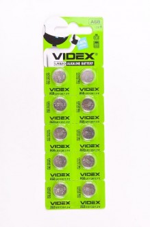 Батарейки VIDEX AG8 (10 шт.) арт. 148090