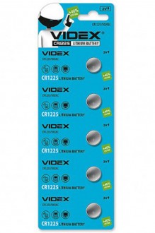 Батарейки литиевые VIDEX CR1225 (5 шт.) арт. 148102