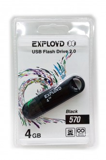 570 Exployd USB накопитель / USB Flash Drive 2.0 (черный) 4GB арт. 148855