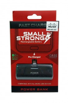 605-102 3000mAh Power Bank (Зарядное устройство) (черный) Micro USB арт. 148851