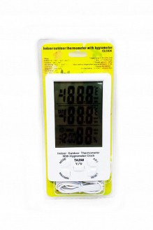 ТА298 Термометр электронный с часами арт. 149724