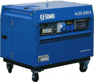 Электростанция бензиновая SDMO ALIZE 6000 E AUTO с автозапуском, в звукоизолирующем корпусе