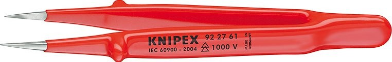 Пинцет диэлектрический KNIPEX 922761 1000V, для прецизионных работ (KN-922761)