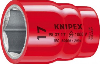 Головка торцевая диэлектрическая с посадкой 3/8" KNIPEX 983711 1000V, 11 мм (KN-983711)