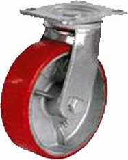 Колесная опора большегрузная LONGWAY SCpx 80 поворотная, полиуретан, D-200 мм (01220630)