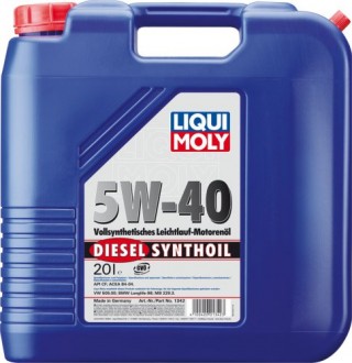 Масло дизельное LIQUI-MOLY SAE 5W40 Diesel Synthoil 20 л 1342 cинтетическое (1342)
