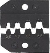 Плашка опрессовочная KNIPEX для неизолированных, открытых штекеров 4,8 + 6,3 м 974905 (KN-974905)