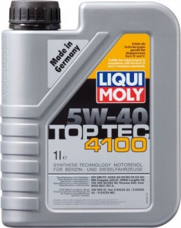 Масло моторное LIQUI-MOLY SAE 5W40 Top Tec 4100 1 л. 7500 cинтетическое (7500)
