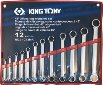 Набор ключей накидных прямых KING TONY 12 предметов 1C12MR (1C12MR)