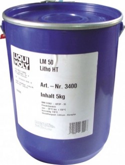 Высокотемпературная смазка для ступиц подшипников LIQUI-MOLY LM 50 Litho HT 5 л. 3400 (3400)
