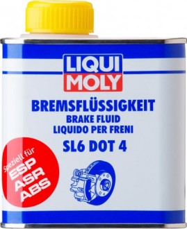 Тормозная жидкость LIQUI-MOLY Bremsenflussigkeit SL6 DOT-4 0,5 л 3086 (3086)