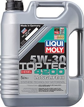 Масло дизельное LIQUI-MOLY SAE 5W30 Top Tec 4200 Diesel 5 л. 2376 cинтетическое (2376)