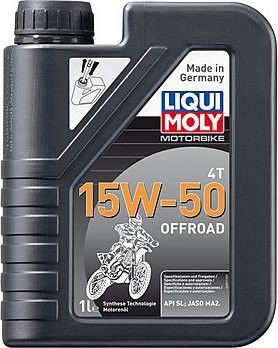 Масло для мотоциклов LIQUI-MOLY SAE 15W50 Motorbike 4T Offroad 1 л 3057 синтетическое (3057)