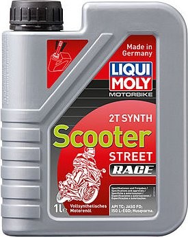 Масло для 2-тактных скутеров LIQUI-MOLY Motorbike 2T Synth Scooter Street Race 1 л 1053 синтетика (3990/1053)