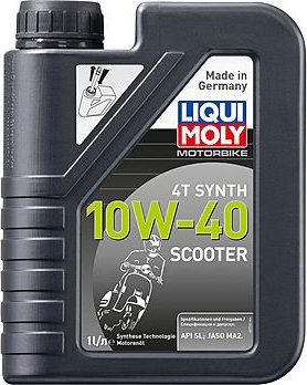 Масло для скутеров LIQUI-MOLY SAE 10W40 Scooter Motoroil Synth 4T 1 л 7522 синтетическо?? (7522)