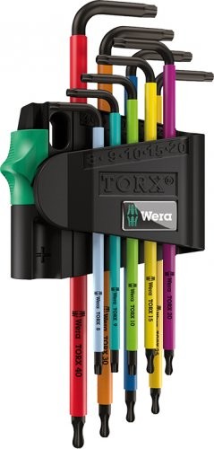 Набор ключей TORX WERA 967 SPKL/9 TORX® BO Multicolour Winkelschlsselsat 9 предметов WE-024335 (WE-024335)