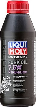 Масло для вилок и амортизаторов LIQUI-MOLY Motorbike Fork Oil Medium/Light 7,5W 0,5 л 3099 синтетическое (3099)