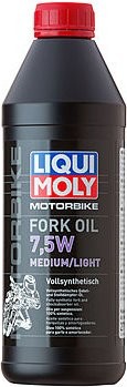 Масло для вилок и амортизаторов LIQUI-MOLY Motorbike Fork Oil Medium/Light 7,5W 1 л 2719 синтетическое (2719)