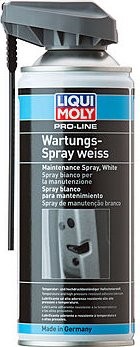 Грязеотталкивающая белая смазка LIQUI-MOLY Pro-Line Wartungs-Spray weiss 0,4 л 7387 (7387)